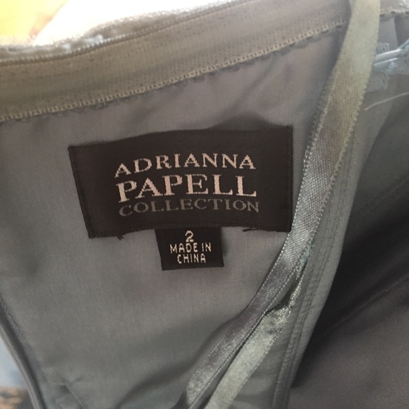 NEW WITH TAGS!! Never worn! Adrianna Papell Ice Blue Embellished Cocktail Dress - Picture 6 of 8
